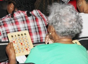 There were plenty of activities at REC’s annual meeting, including several rounds of BINGO where the winners were awarded prizes. Staff Photo by Cal Bryant