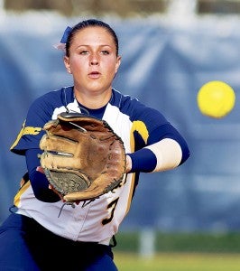 Former Bertie High star Lauren Dunlow has just completed her first year of college softball with North Carolina A&T.  Despite the stress and hectic pace, she calls her initial season, ‘awesome’. Photo courtesy of Kevin Dorsey Photography
